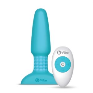 Butt Plug B-Vibe - Rimming Remote Control Plug Blauw. Erotisch shoppen doe je bij Women Toys; De lekkerste vrouwenspeeltjes