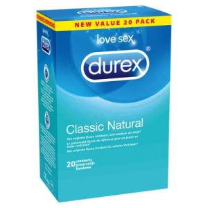 Condoom Durex - Classic Natural Condooms 20 St.. Erotisch shoppen doe je bij Women Toys; De lekkerste vrouwenspeeltjes