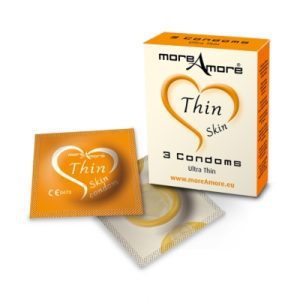 Condoom MoreAmore - Condoom Thin Skin 3 St.. Erotisch shoppen doe je bij Women Toys; De lekkerste vrouwenspeeltjes