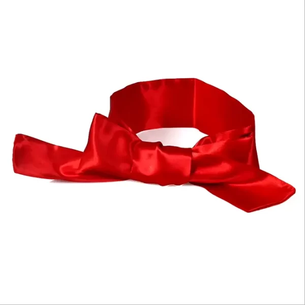 Condoom Anoniem Blinddoek / Bondagedoek Satijn Rood - womentoys.nl
