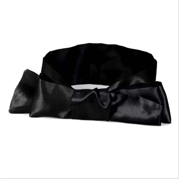 Condoom Anoniem Blinddoek / Bondagedoek Satijn Zwart - womentoys.nl