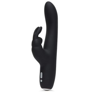 Fifty Shades of Grey Greedy Girl Slimline Rabbit Vibrator 19 cm - womentoys.nl