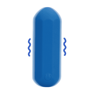 Loveline Hexagon Shaped Bullet Vibrator Jetset Blue 7cm - womentoys.nl