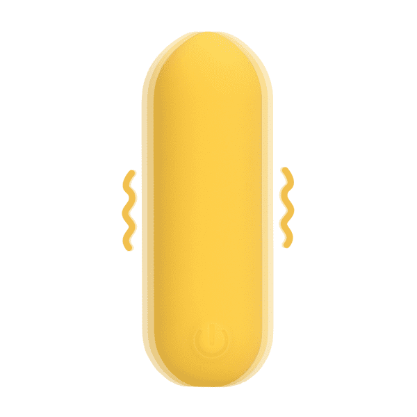Loveline Smooth Bullet Vibrator Sunpac Yellow 7 cm - womentoys.nl