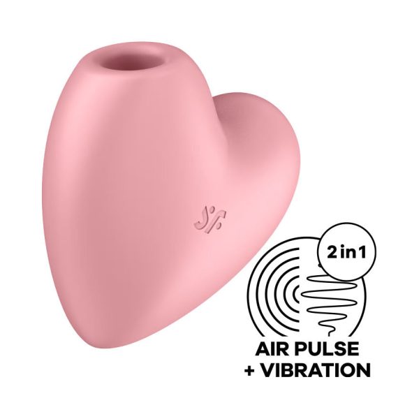 Satisfyer Cutie Heart Luchtdruk Vibrator Roos - womentoys.nl