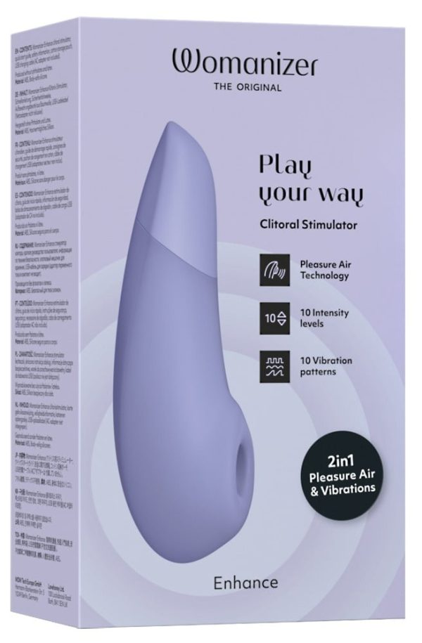 Womanizer Discreet Massageapparaat Met Luchtimpulsen Paars/Lila - womentoys.nl