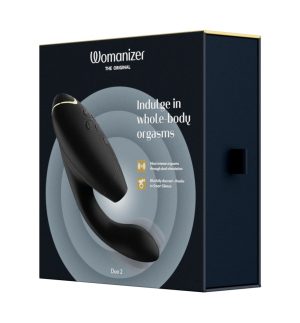 Womanizer Duo 2 - Geavanceerd Speeltje Met Dubbele Sensatie Black - zwart - womentoys.nl