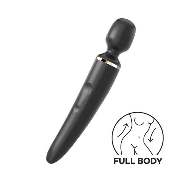 Satisfyer Wand-er Woman Wand Vibrator 34 cm Zwart - womentoys.nl