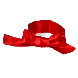 Condoom Anoniem Blinddoek / Bondagedoek Satijn Rood - womentoys.nl