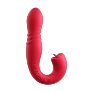 HoneyPlayBox Joi Thrust 2 Vibrator Met App 17 cm Rood - womentoys.nl