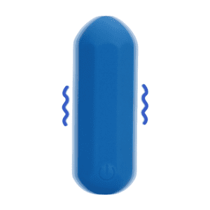 Loveline Hexagon Shaped Bullet Vibrator Jetset Blue 7cm - womentoys.nl