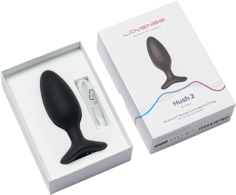 Lovense Hush 2 - Slim Vibrerend Speeltje Met Appbediening Size M (44mm) - womentoys.nl