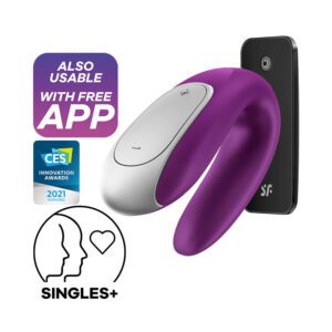 Satisfyer Double Fun Partner Vibrator Met App - womentoys.nl
