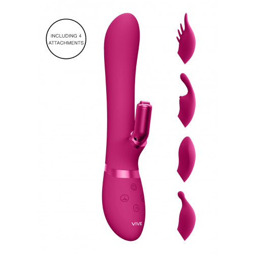 Vive Chou Rabbit Vibrator 22 Cm Roos - womentoys.nl