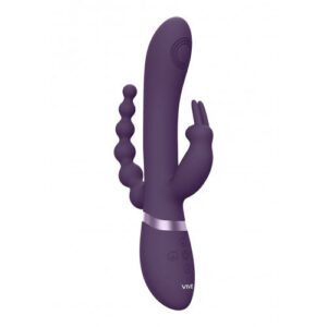 Vive Rini Rabbit Vibrator Triple Fun 23 Cm Zwart - womentoys.nl