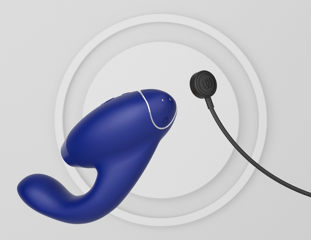 Womanizer Duo 2 - Geavanceerd Speeltje Met Dubbele Sensatie Blue - blauw - womentoys.nl