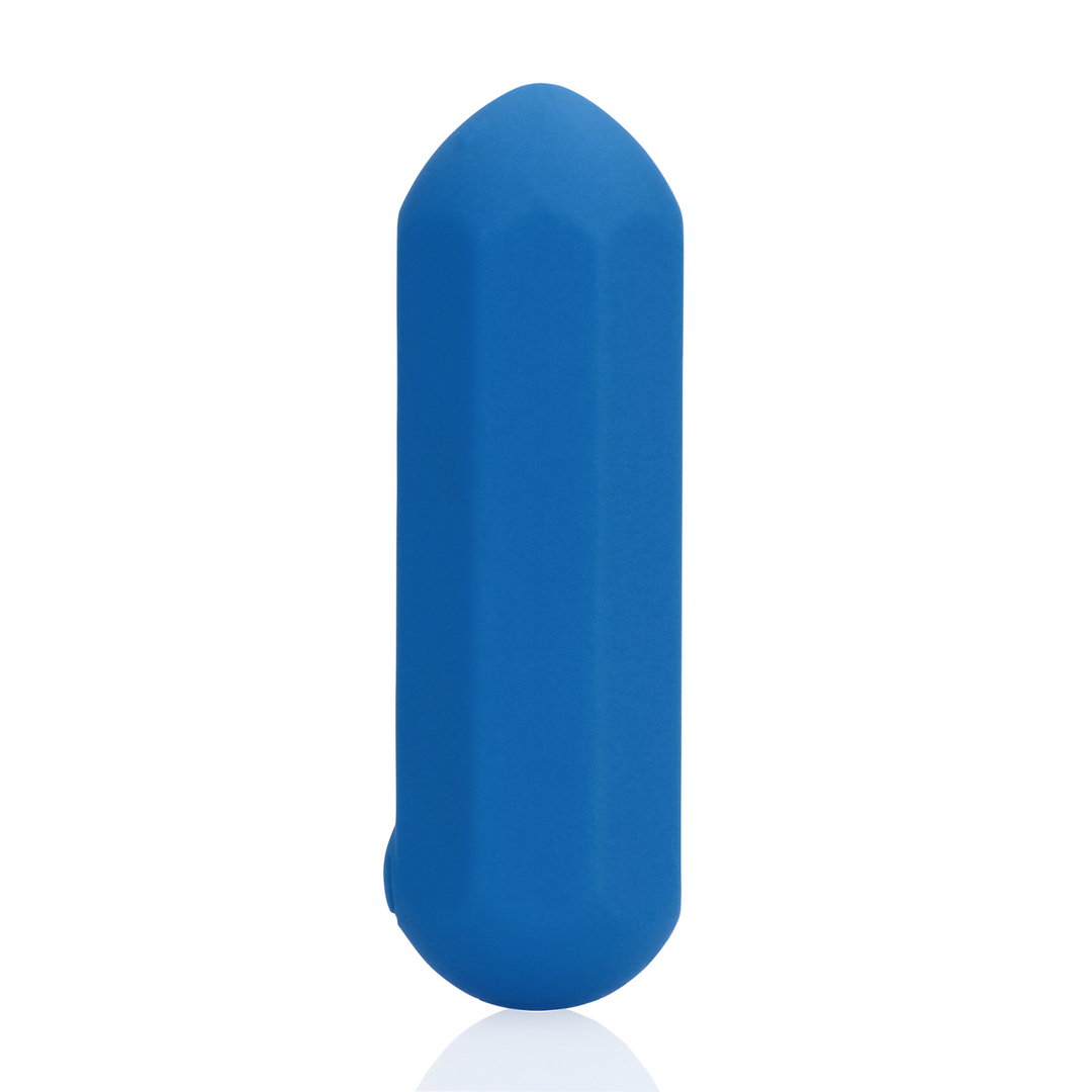 Loveline Hexagon Shaped Bullet Vibrator Jetset Blue 7cm - womentoys.nl