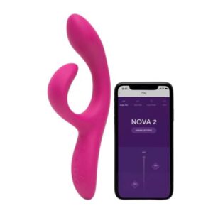 We-Vibe Nova 2 Rabbit Vibrator Met App 21 cm - womentoys.nl