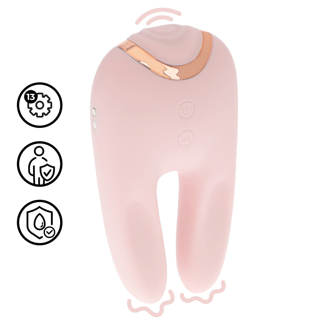 Loveline Bonnie Dubbelzijdige Vibrator Met Tikfunctie - womentoys.nl