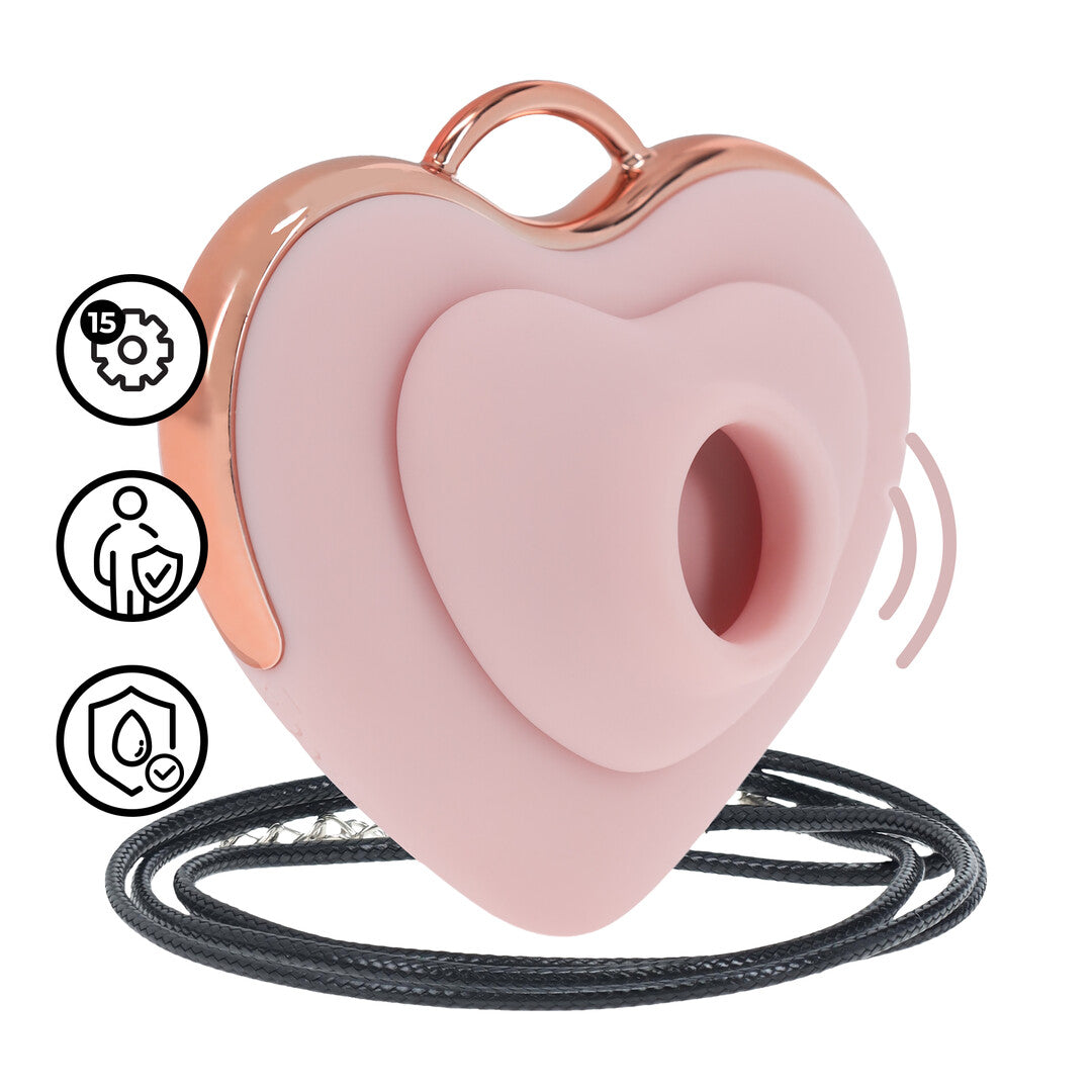Loveline Luvie Hartvormige 2-In-1 Luchtdrukvibrator - womentoys.nl
